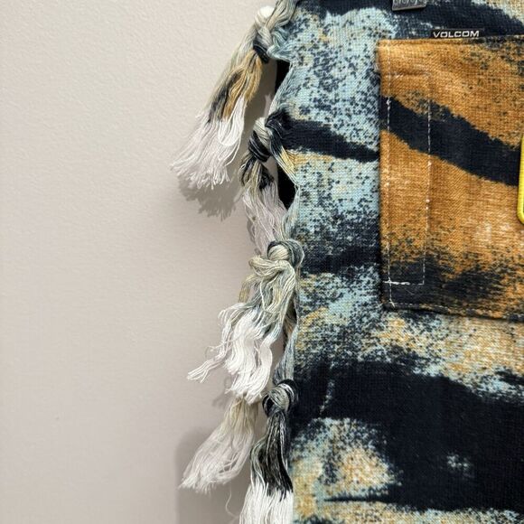 NEW Outer Banks X Volcom Pogue Party Blanket Tie Dye Tassel Y2K Beach Netflix - Picture 3 of 7